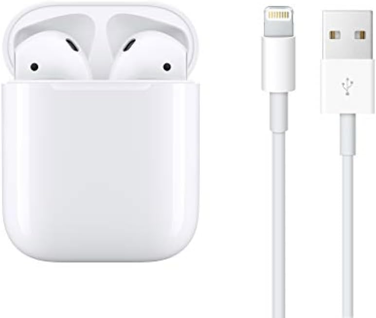 Apple AirPods (2nd Generation) Wireless Ear Buds • Bluetooth Headphones • with Lightning Charging Case Included • Over 24 Hours of Battery Life • Effortless Setup for iPhone