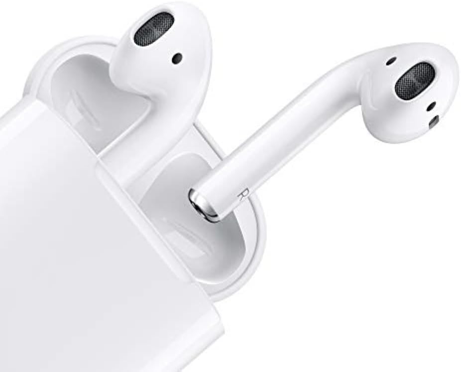 Apple AirPods (2nd Generation) Wireless Ear Buds • Bluetooth Headphones • with Lightning Charging Case Included • Over 24 Hours of Battery Life • Effortless Setup for iPhone