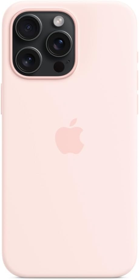 Apple Funda de silicona para iPhone 15 Pro Max con MagSafe - Rosa claro