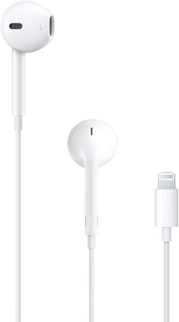 Apple Auriculares EarPods con enchufe USB-C y Lightning, auriculares con cable con control remoto integrado para controlar la música, llamadas telefónicas y volumen