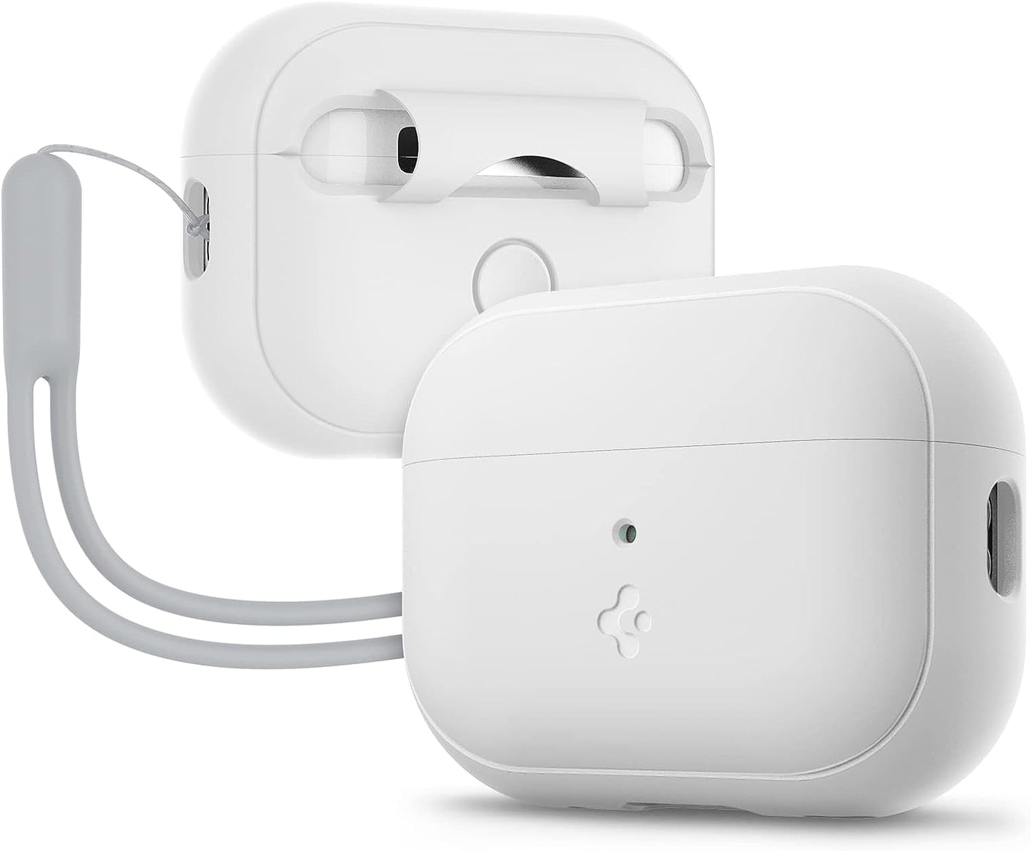 Spigen Funda de silicona diseñada para AirPods Pro de 2ª generación 2022/2023 (cable USB-C/Lightening) Airpods Pro 2