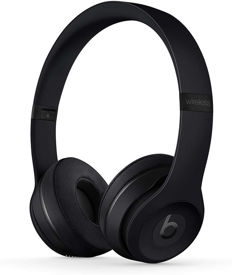 Beats Solo3 Wireless On-Ear Headphones • Apple W1 Headphone Chip • Class 1 Bluetooth • 40 Hours of Listening Time • Built-in Microphone • Black (Latest Model)