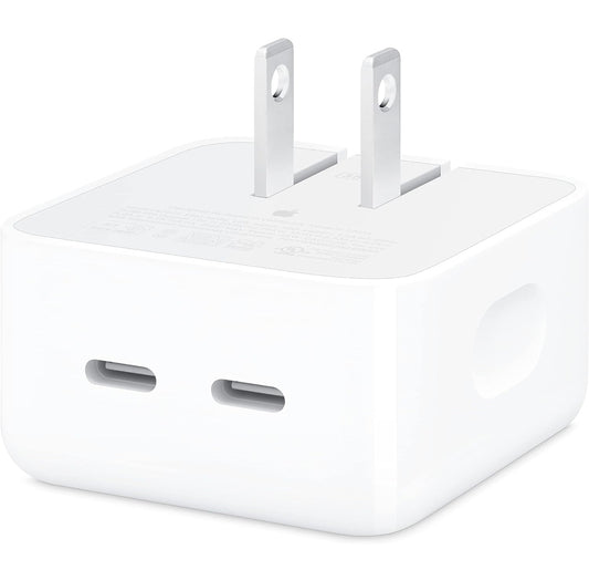 Apple Adaptador de corriente compacto de doble puerto USB-C de 35 W