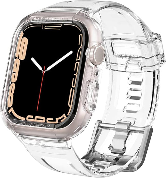 Spigen Liquid Crystal Pro Designed for Apple Watch Case with Band Series 9/8/SE2/7/6/SE/5/4 45mm/44mm