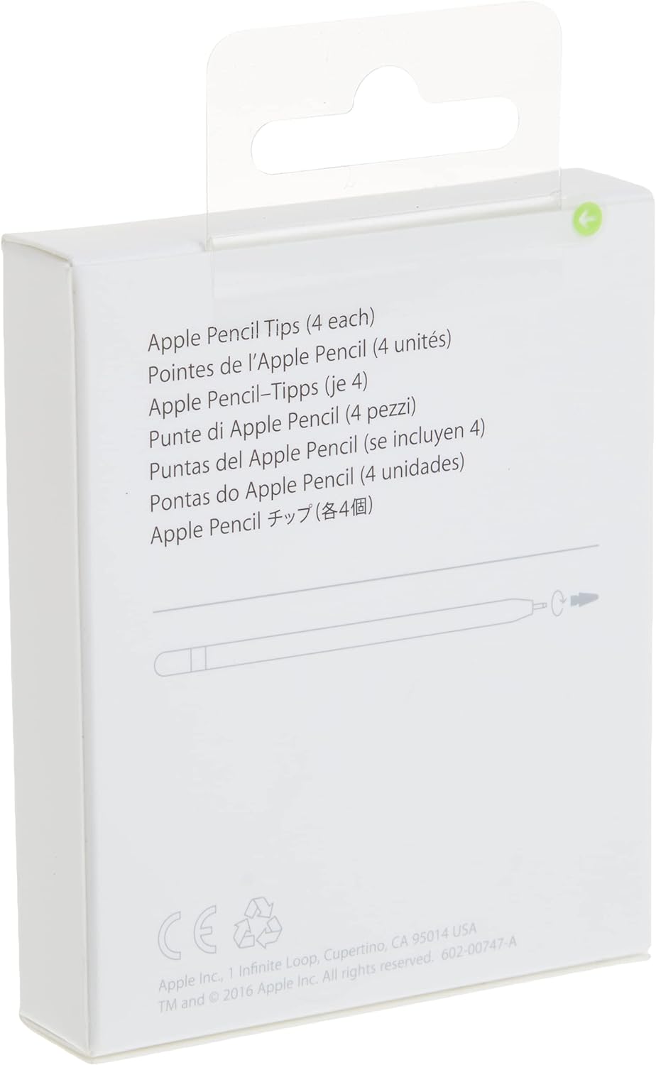 Apple Puntas para lápices (paquete de 4)