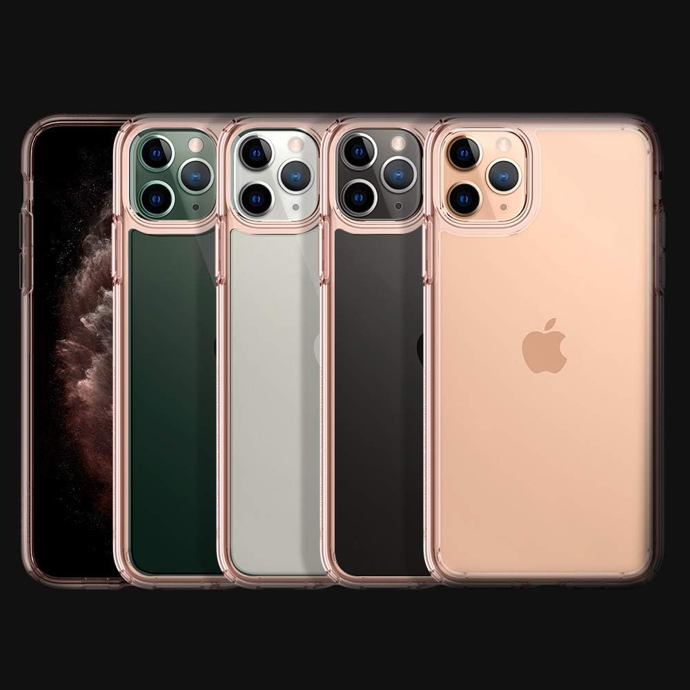 Spigen Funda ultra híbrida diseñada para Apple iPhone 11 Pro (2019), transparente