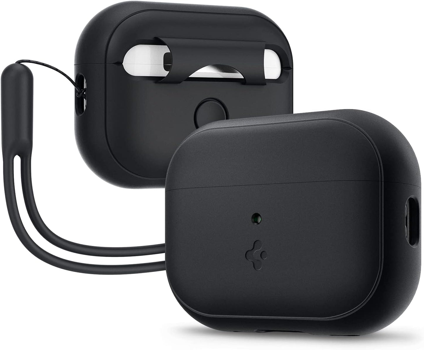 Spigen Funda de silicona diseñada para AirPods Pro de 2ª generación 2022/2023 (cable USB-C/Lightening) Airpods Pro 2