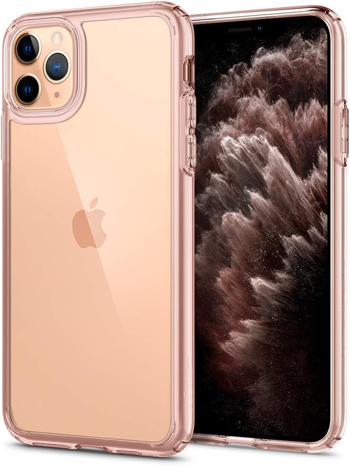 Spigen Funda ultra híbrida diseñada para Apple iPhone 11 Pro (2019), transparente