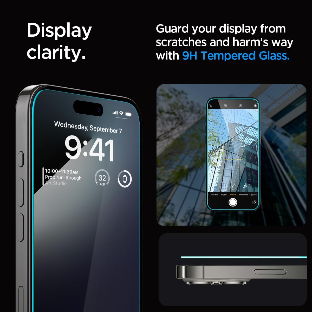 Spigen Tempered Glass Screen Protector • [GlasTR EZ FIT] designed for iPhone 15 Pro Max • Case Friendly •