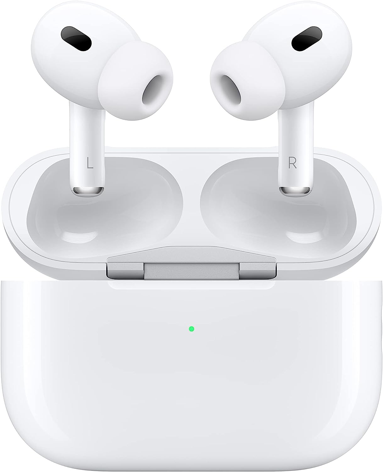 Apple AirPods Pro (2ª generación) auriculares inalámbricos con carga USB-C, hasta 2 veces más auriculares Bluetooth con cancelación activa de ruido, modo de transparencia, audio adaptativo, audio espacial personalizado