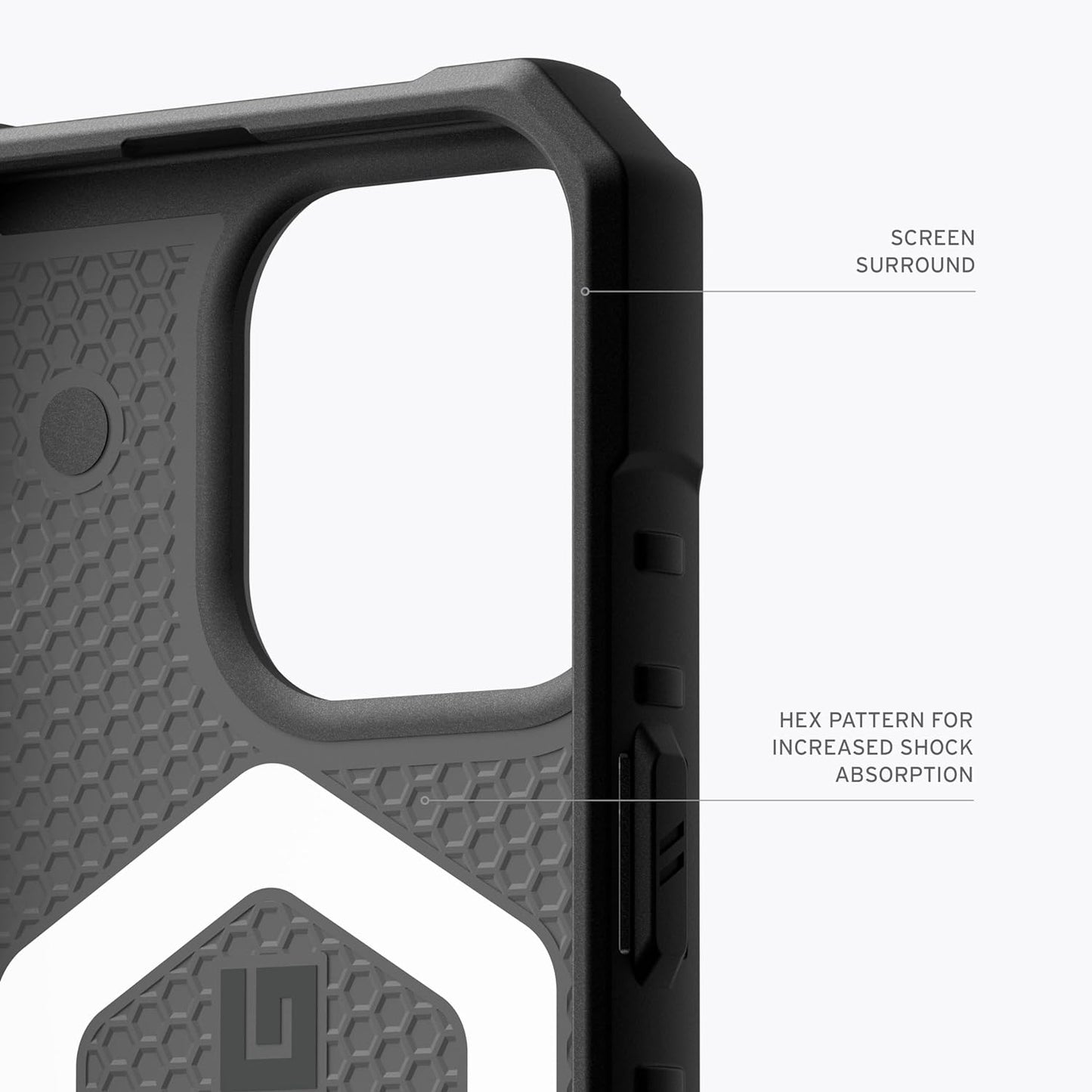 URBAN ARMOR GEAR UAG - Funda compatible con iPhone 15 Pro de 6.1 pulgadas, Pathfinder SE Midnight Camo imán integrado compatible con carga MagSafe, funda protectora resistente de grado militar