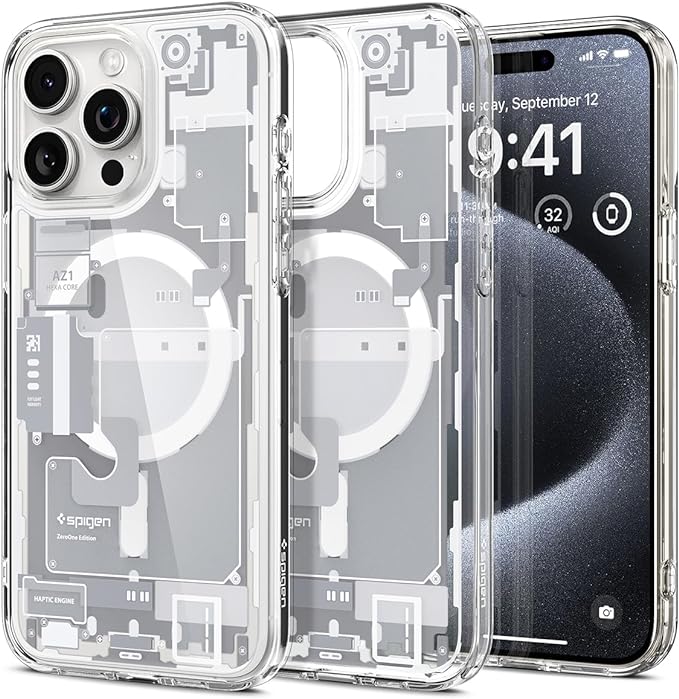 Spigen Funda ultra híbrida MagFit diseñada para iPhone 15 Pro (2023)