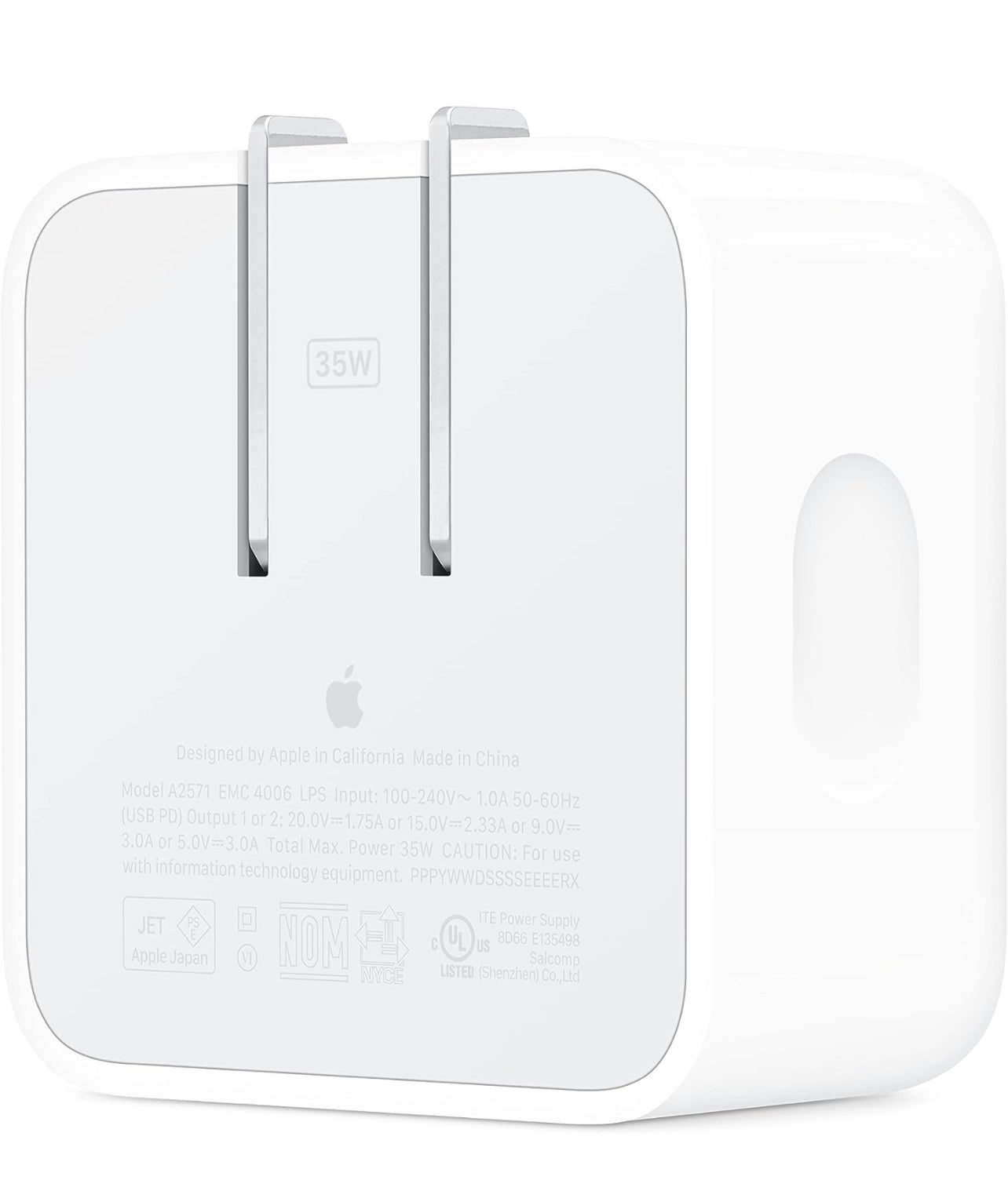 Apple Adaptador de corriente compacto de doble puerto USB-C de 35 W